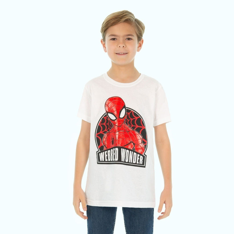 Playera Para Niño Marvel Spiderman Original Talla 4-10