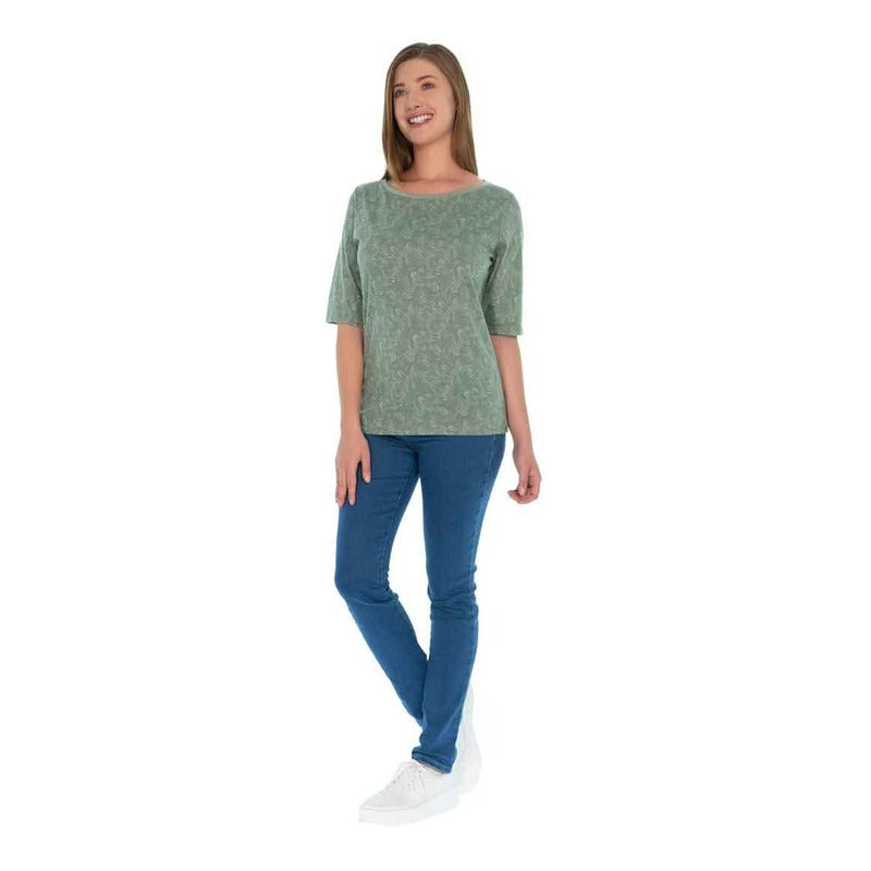 Playera Scoop Naturaleza Para Mujer