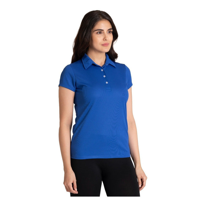 Playera Lisa Basica Cuello Polo Para Mujer