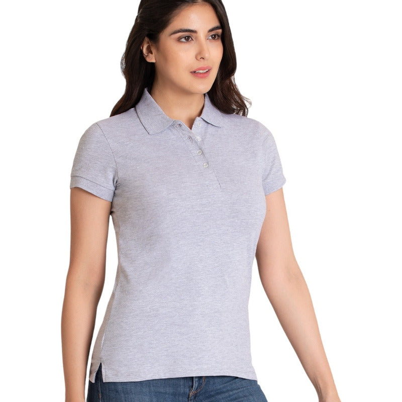 Paquete De 6 Playeras Básicas Cuello Polo Para Mujer