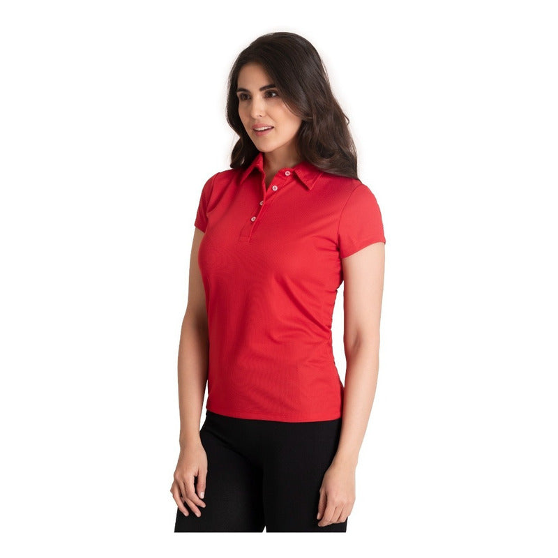 Playera Lisa Basica Cuello Polo Para Mujer