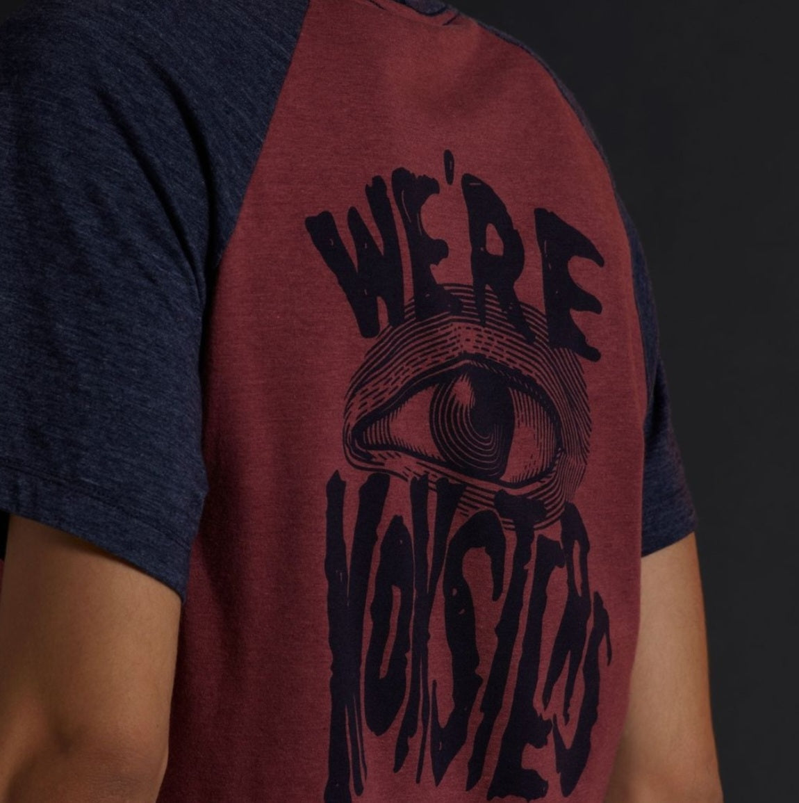 Playera Jaspe Manga Ranglan Para Hombre