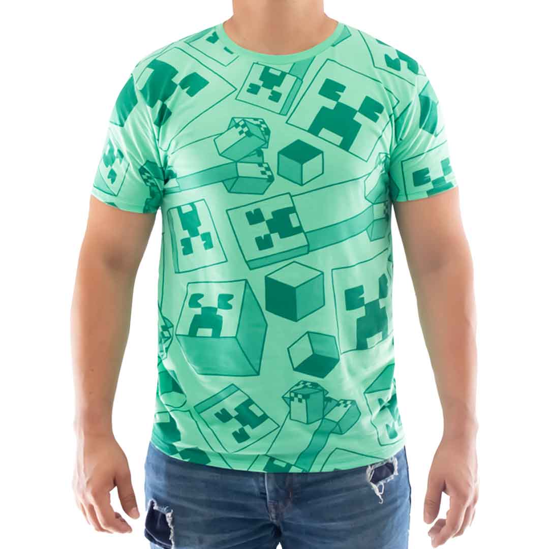 Playera Minecraft Para Hombre