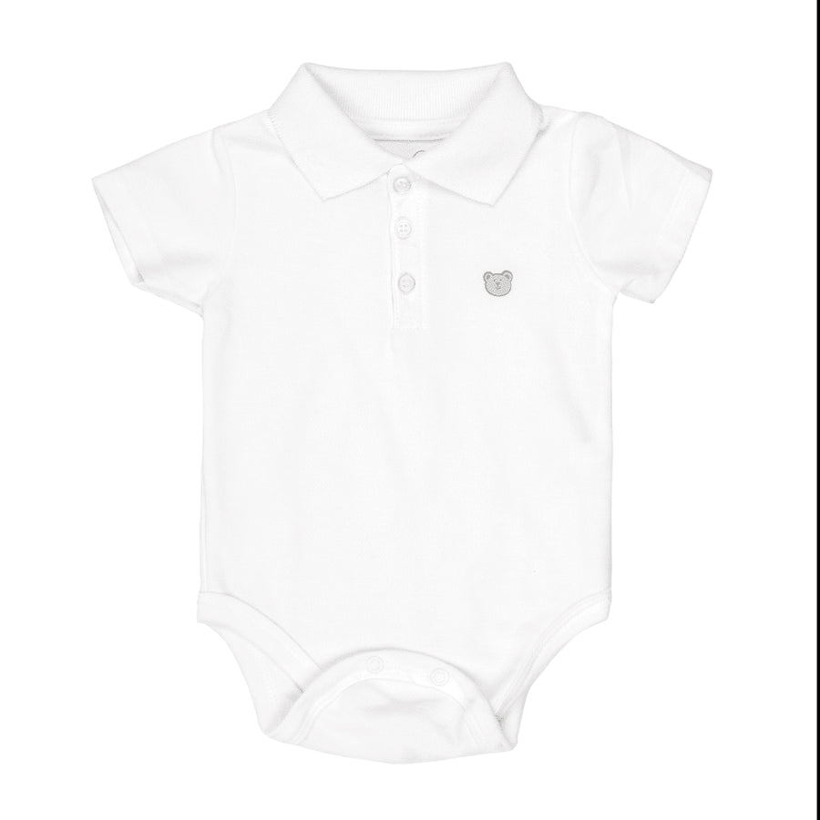 Body Para Bebe Polo Liso Mameluco