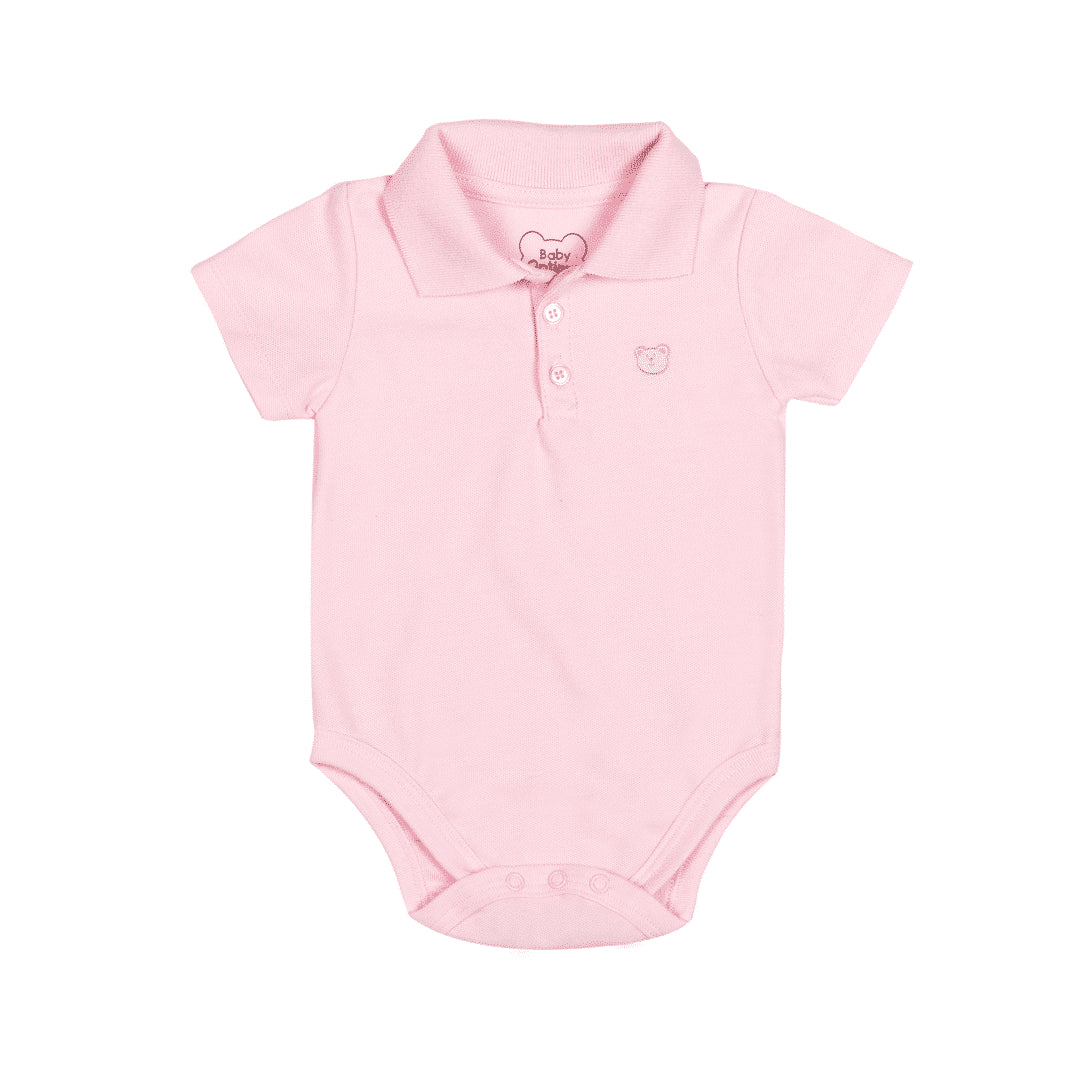 Body Para Bebe Polo Liso Mameluco