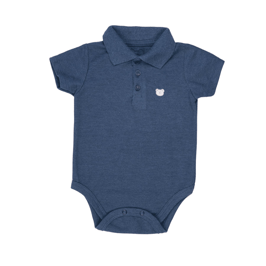 Body Para Bebe Polo Liso Mameluco