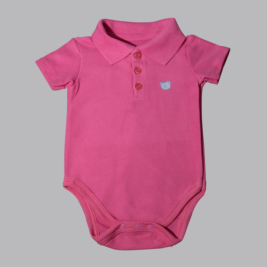 Body Para Bebe Polo Liso Mameluco