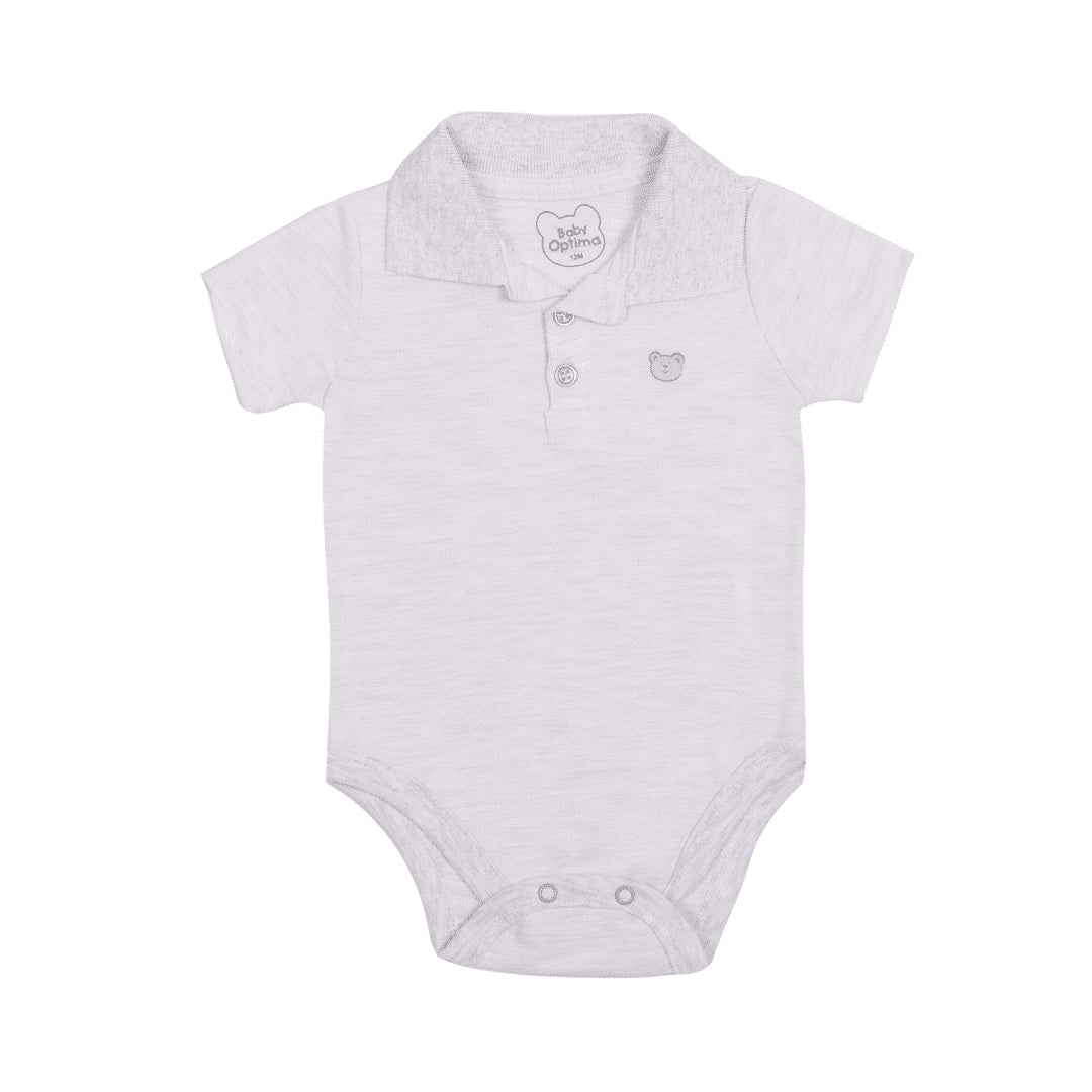 Body Para Bebe Polo Liso Mameluco