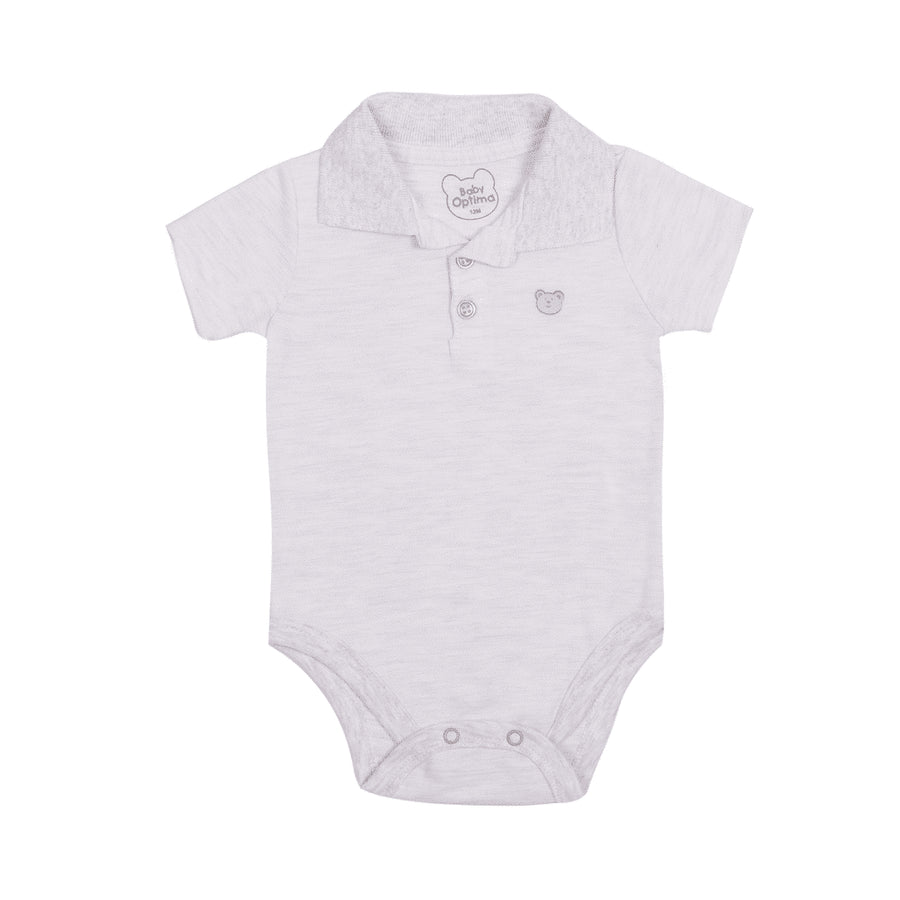 Body Para Bebe Polo Liso Mameluco