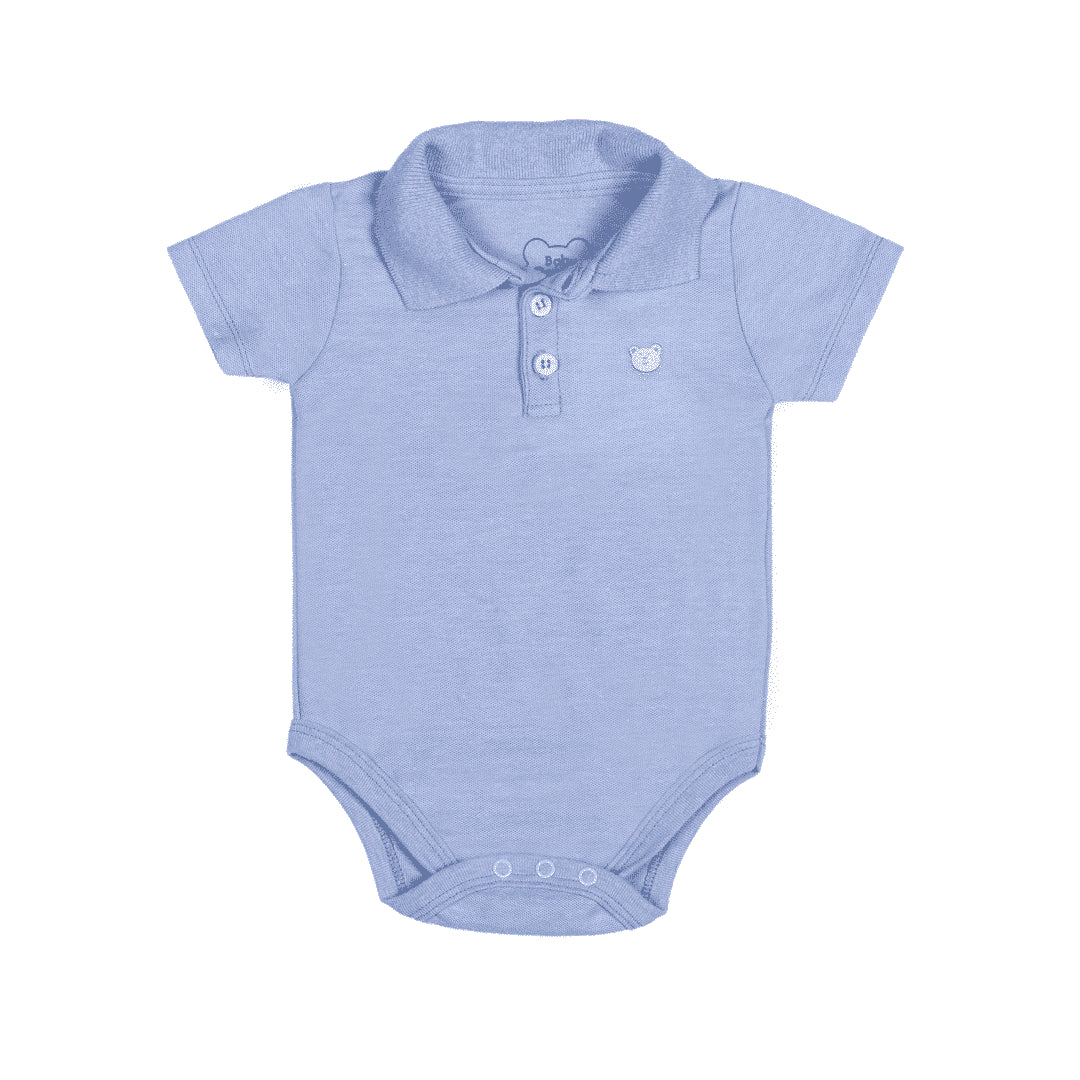 Body Para Bebe Polo Liso Mameluco