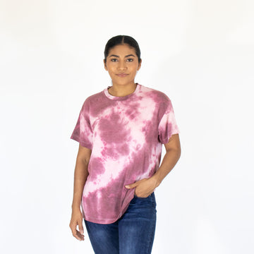 Blusa Rosa Est Tie Dye Mujer