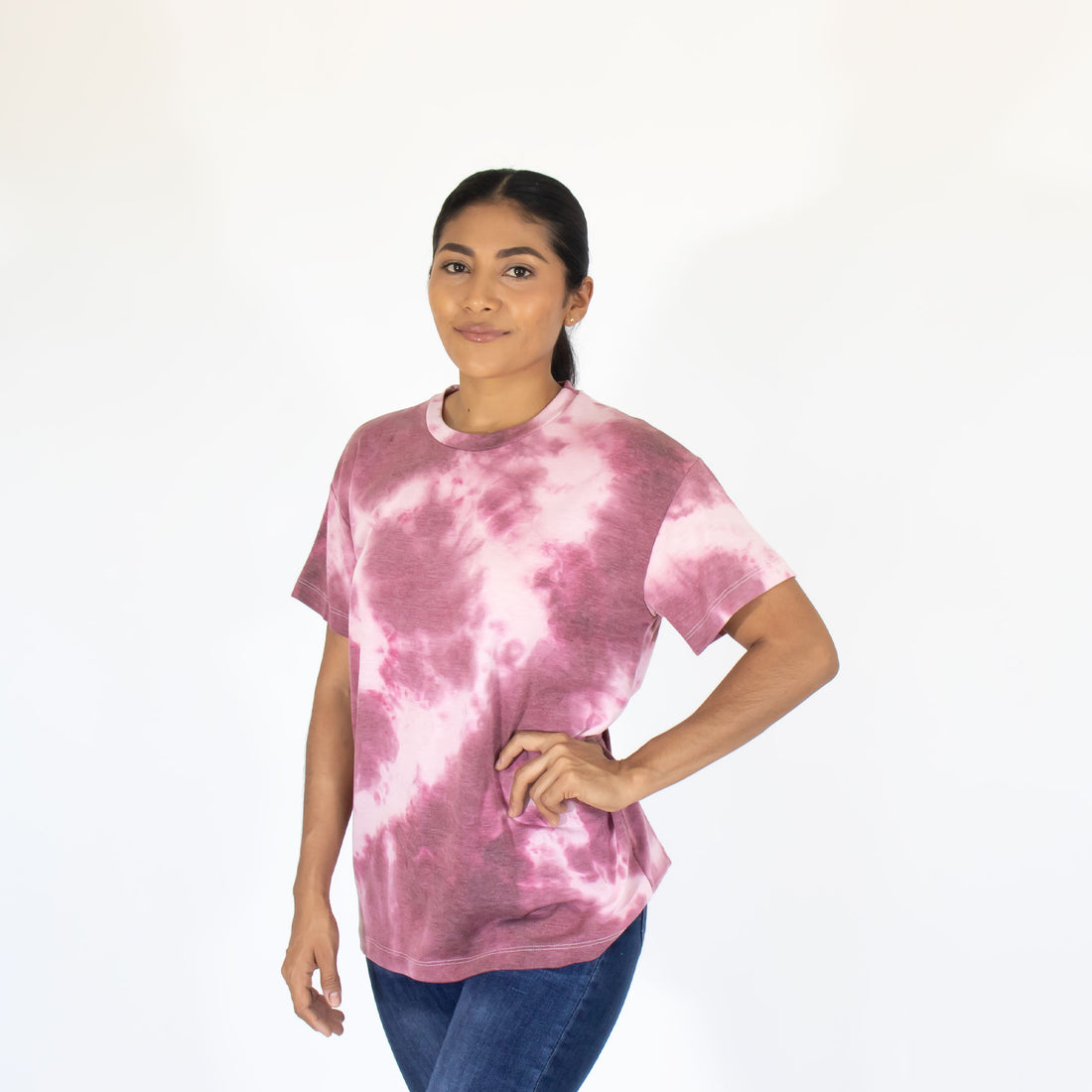 Blusa Rosa Est Tie Dye Mujer