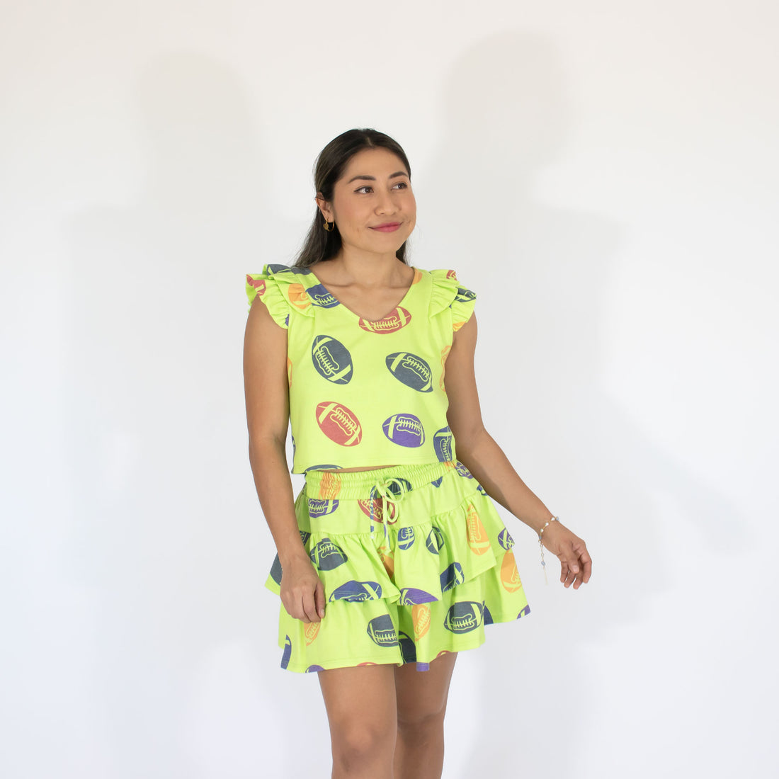 Blusa Verde Est Fa Mujer