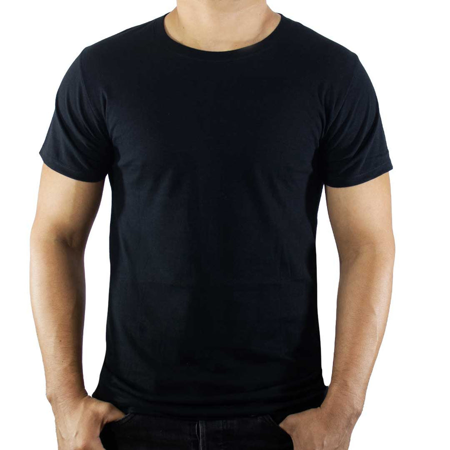 Playera Básica De Algodón Lisa Para Hombre