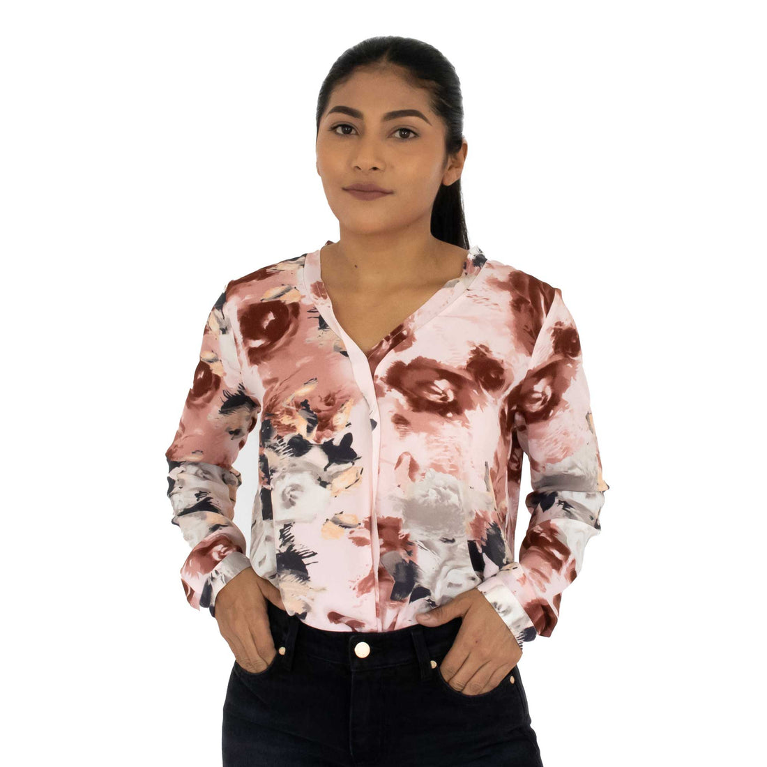 Blusa Manga Larga Pink