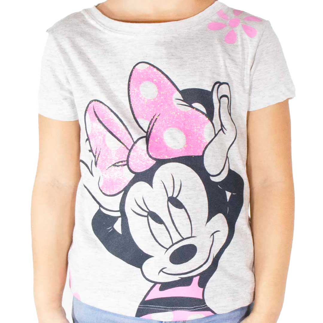 Playera Jaspe Para Toddler Niña Estampado