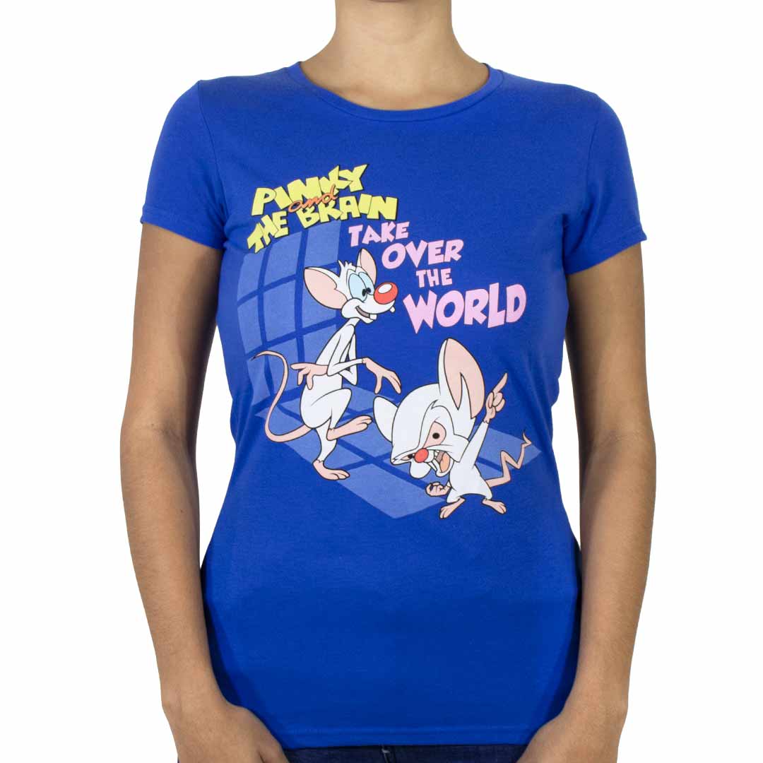Playera Para Mujer Personajes Retro Pinky Y Cerebro