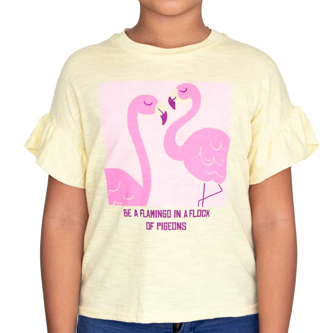 Playera Casual Estampado Fresco Para Niña