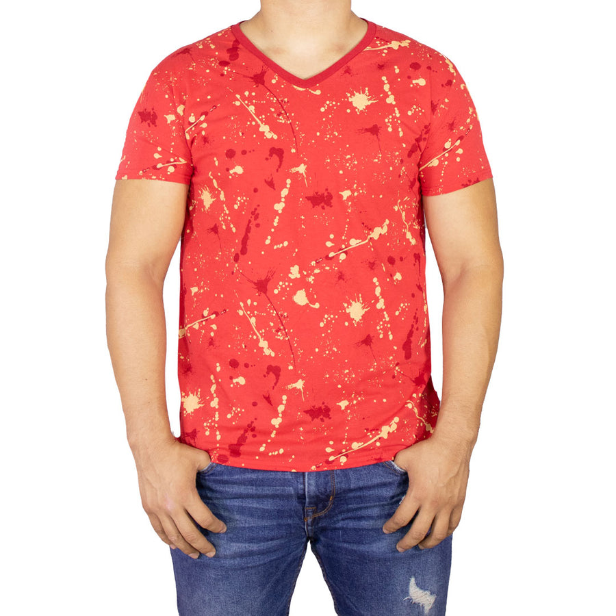 Playera Action Estampado Continuo Para Hombre