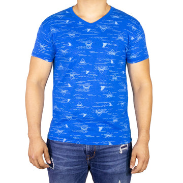 Playera Action Estampado Continuo Para Hombre