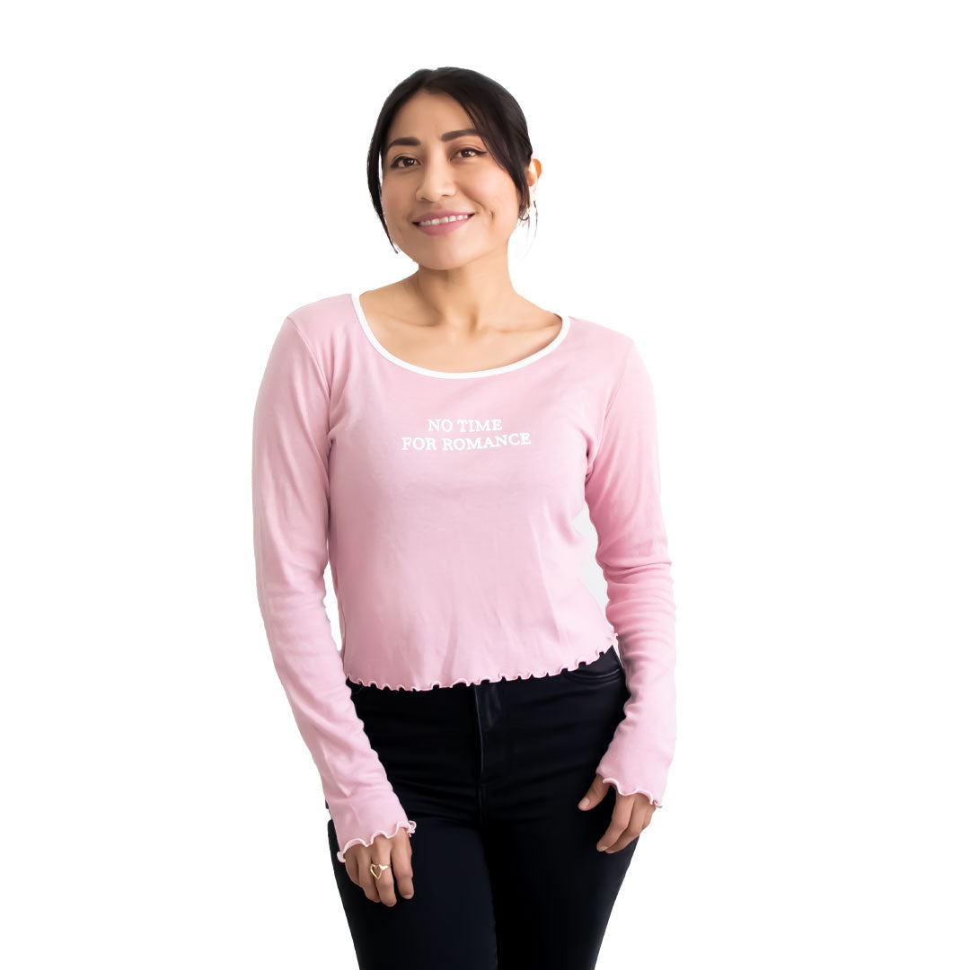 Playera Ml No Time M876uz Para Mujer