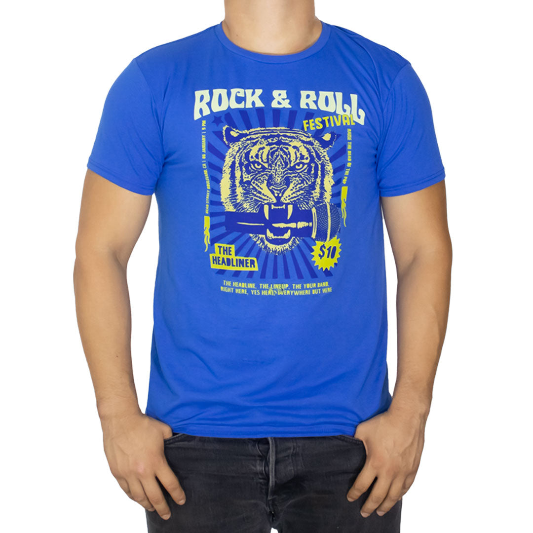 Playera Basica Estampada Para Hombre 877kk