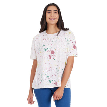 Playera Oversize Mujer Est Manchas