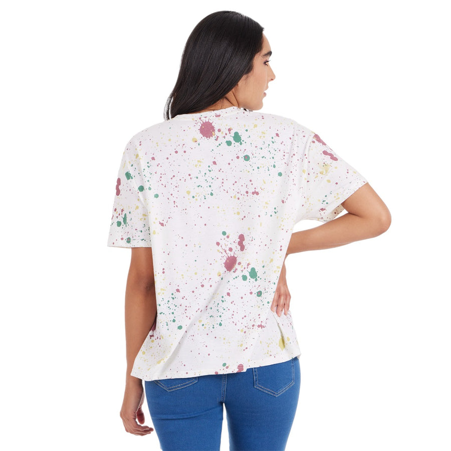 Playera Oversize Mujer Est Manchas