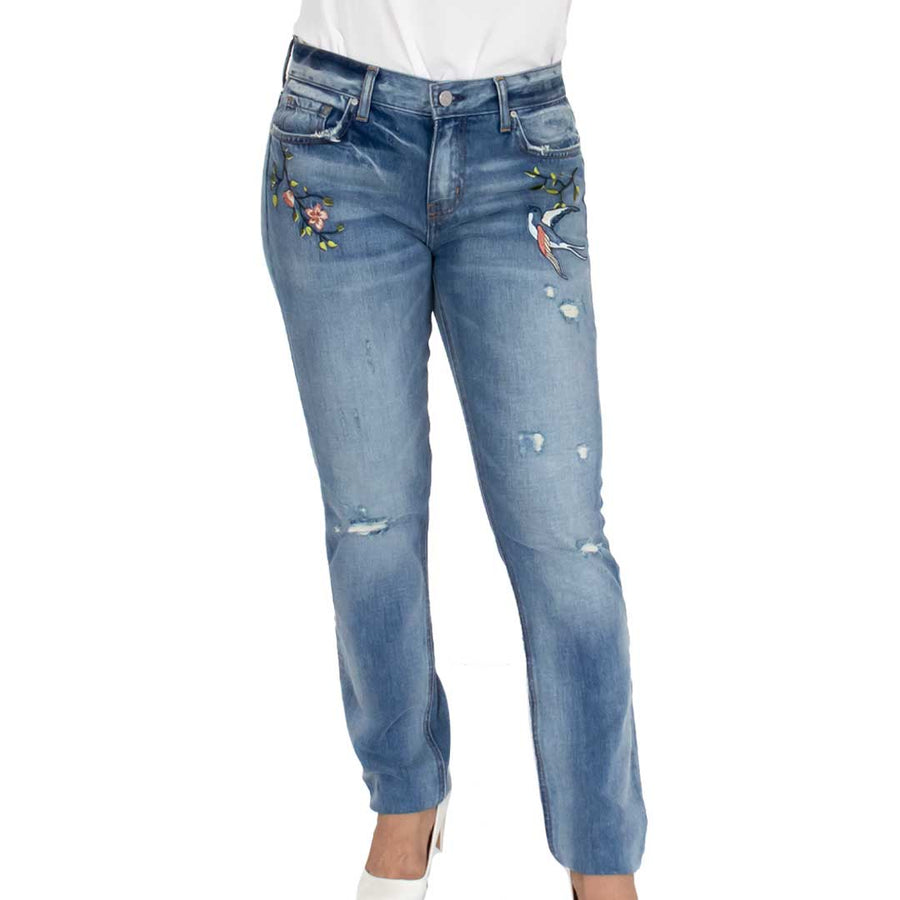 Jeans Bordado Colibri