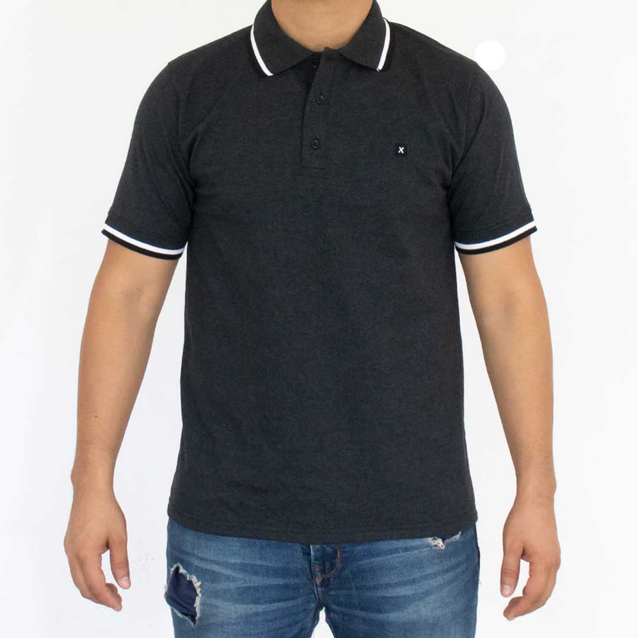 Playera Cuello Polo Basica Para Hombre