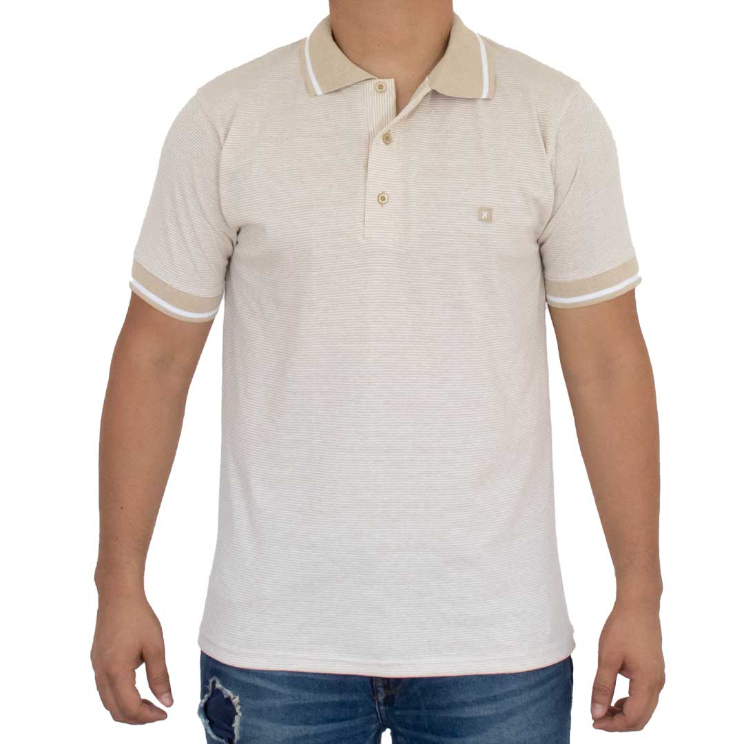 Playera Cuello Polo Basica Para Hombre