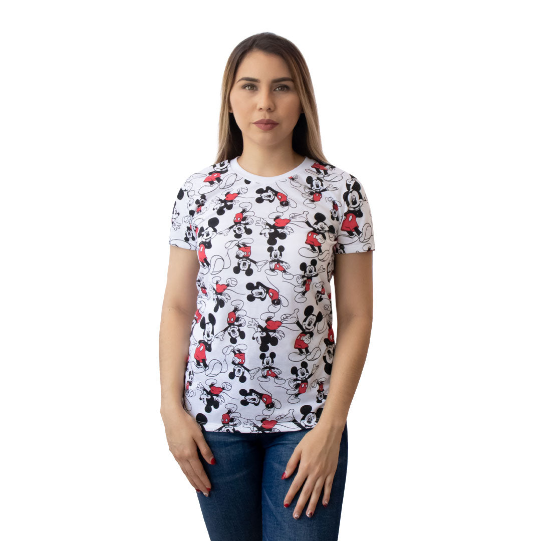 Playera Licencia Mickey Original Pv22 Para Mujer