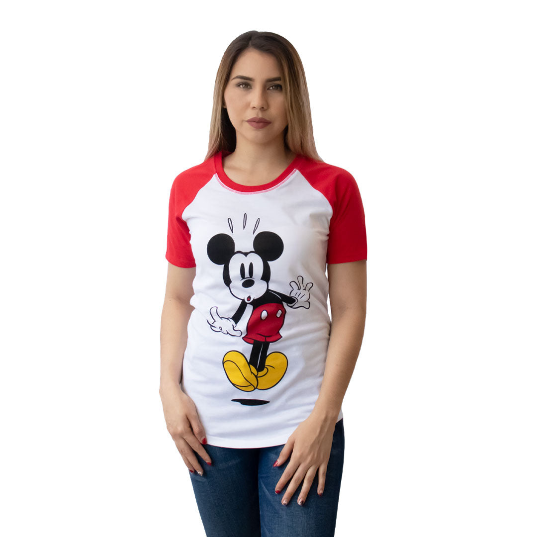 Playera Licencia Mickey Original Pv22 Para Mujer