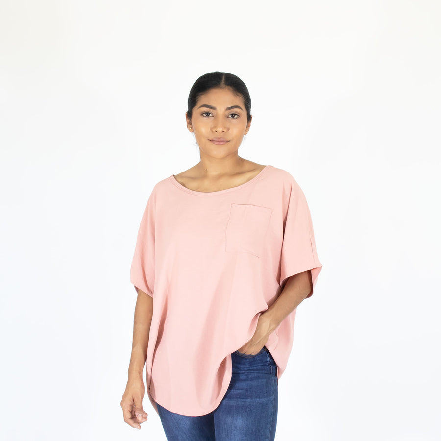 Blusa Rosa Est Mariposa Bols Mujer