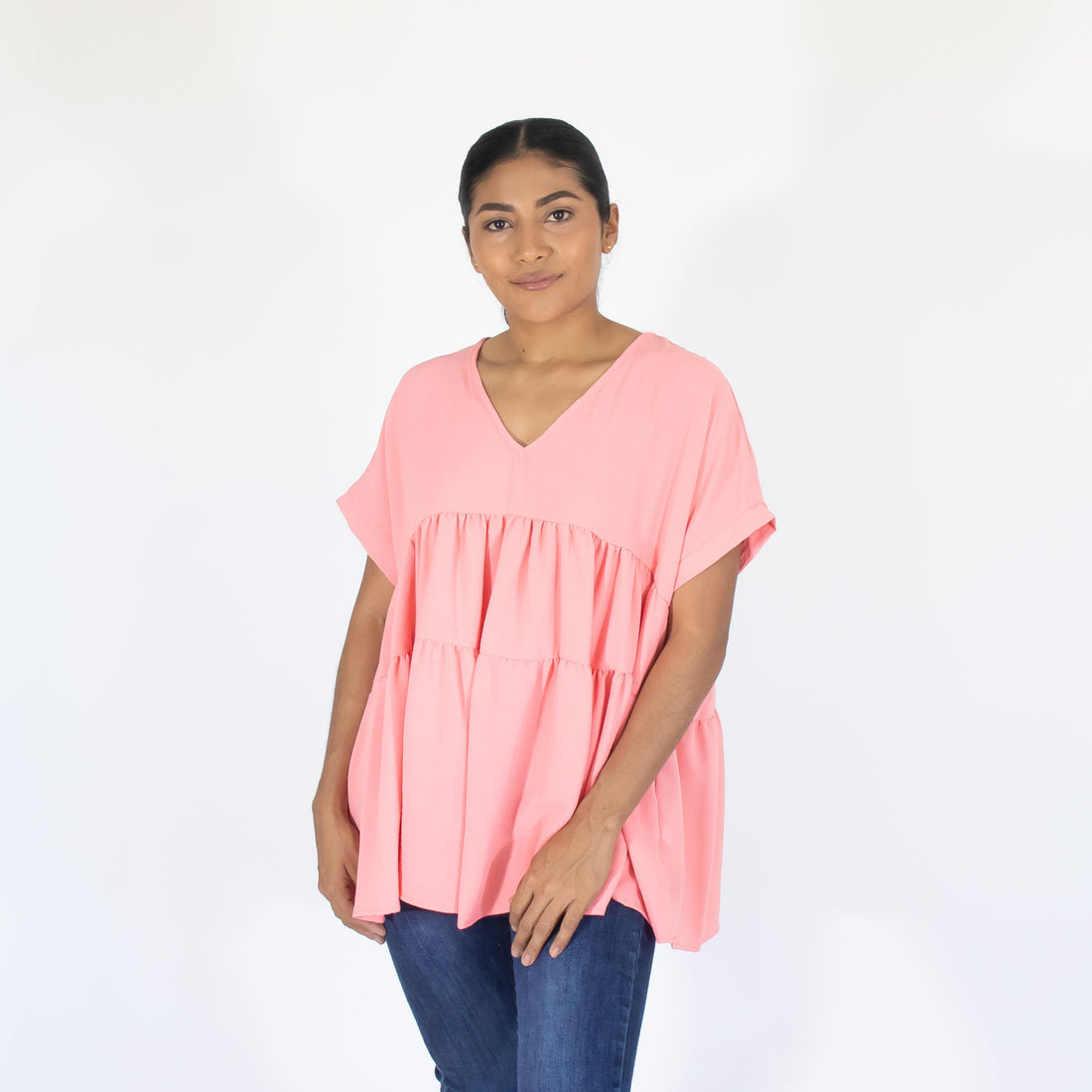 Blusa Rosa Est Olanes Mujer