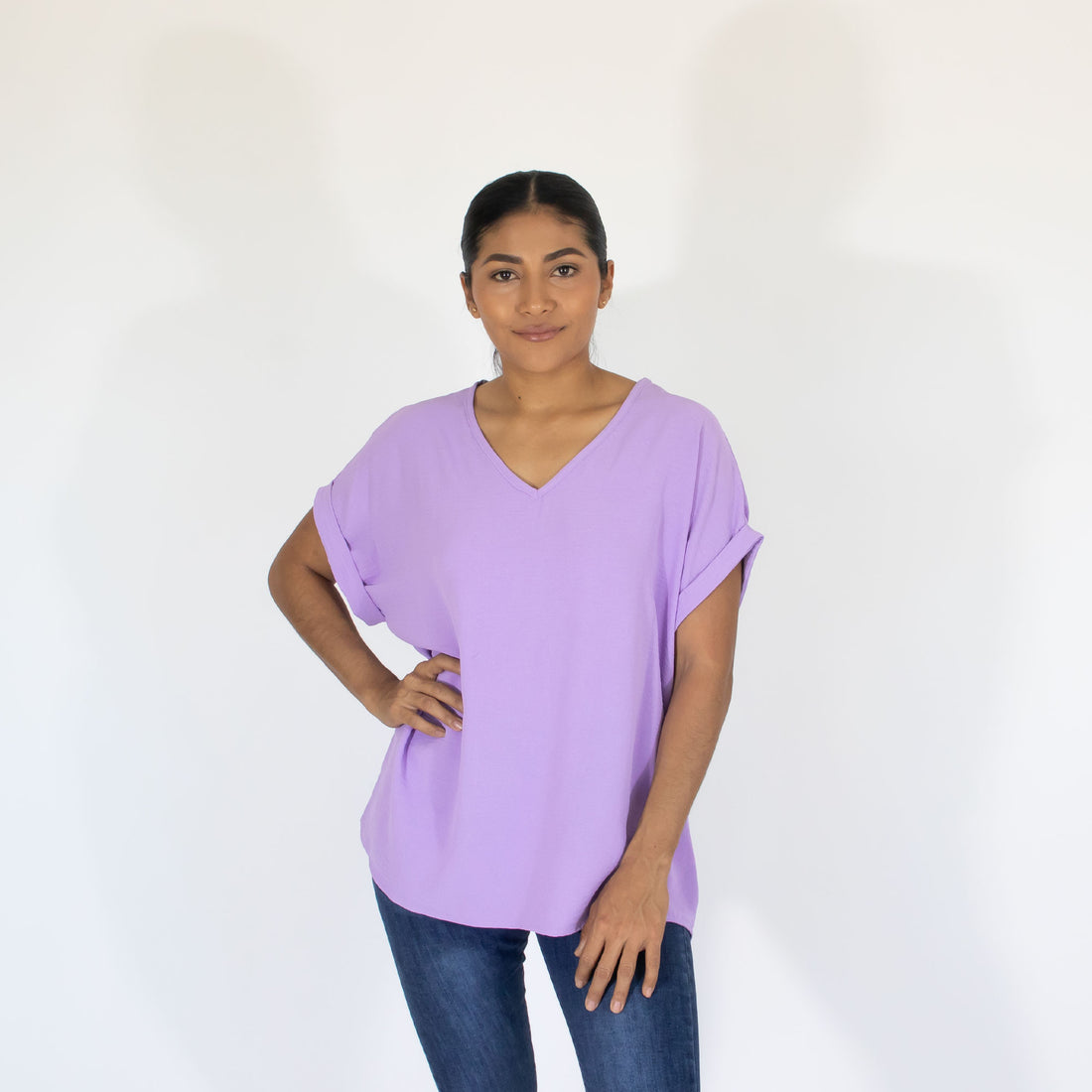 Blusa Lila Est Mariposa Mujer